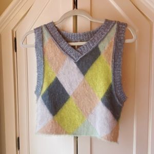 Free People Cropped Sweater Vest